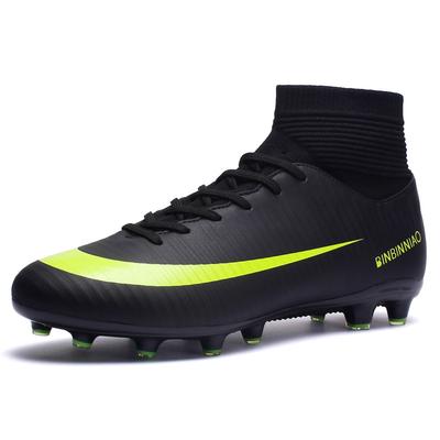 Football Shoes Men's High-top Broken Nails Primary and Secondary School Students Youth Men's Competition Training Shoes AG Artificial Grass