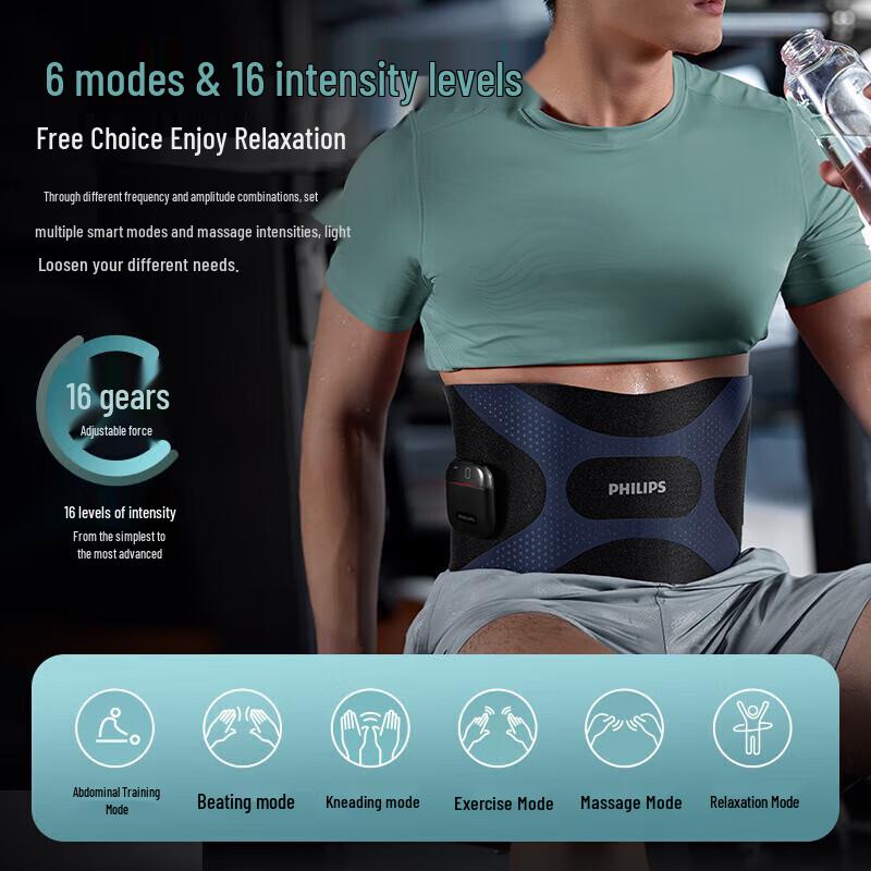 Philips PPM3305B EMS Wireless Waist Massager Belt
