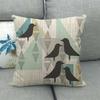 Nordic Geometric Pattern Digital Printing Short Plush Pillow Covers Decorative For Car Sofa Office Cushion Cover Home Goods