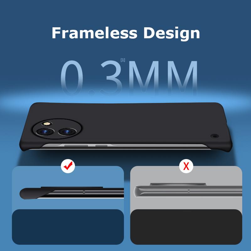 Ultra-thin Frameless Matte Anti-fingerprint PC Case For Vivo Y200 Y200i Y200t GT Y78 Y78t Plus Shockproof Back Cover Shell