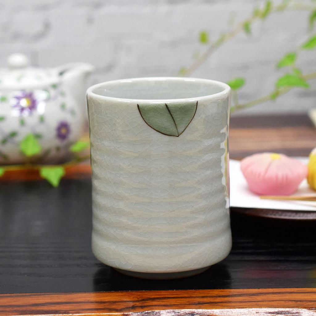 Washa no Kura Stilig tekopp Kutani Ware tekopp Rød og hvit Camellia Stor tekopp Keramisk merkevare japansk servise laget i Japan Bursdagsgave