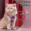Adjustable Cat Harness and Leash Sets Reflective Dogs Accessories No-Pull Chest Strap  Outdoor