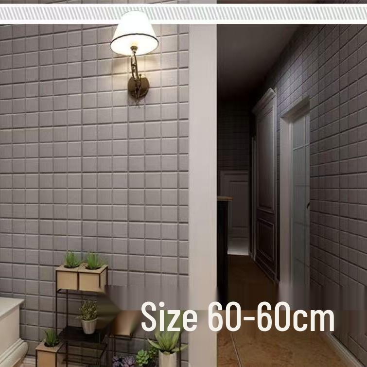 3D Soundproof XPE Foam Wall Sticker: Waterproof, Anti-collision, Soft Self-adhesive for Children's Rooms & Kindergartens