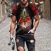 Osiris Zeii Egiptului Imprimat 3D Fibră de Lapte Senzație Piele de Bebeluș Calitate Înaltă Sportiv Tricou Vară Bărbați Top Tee