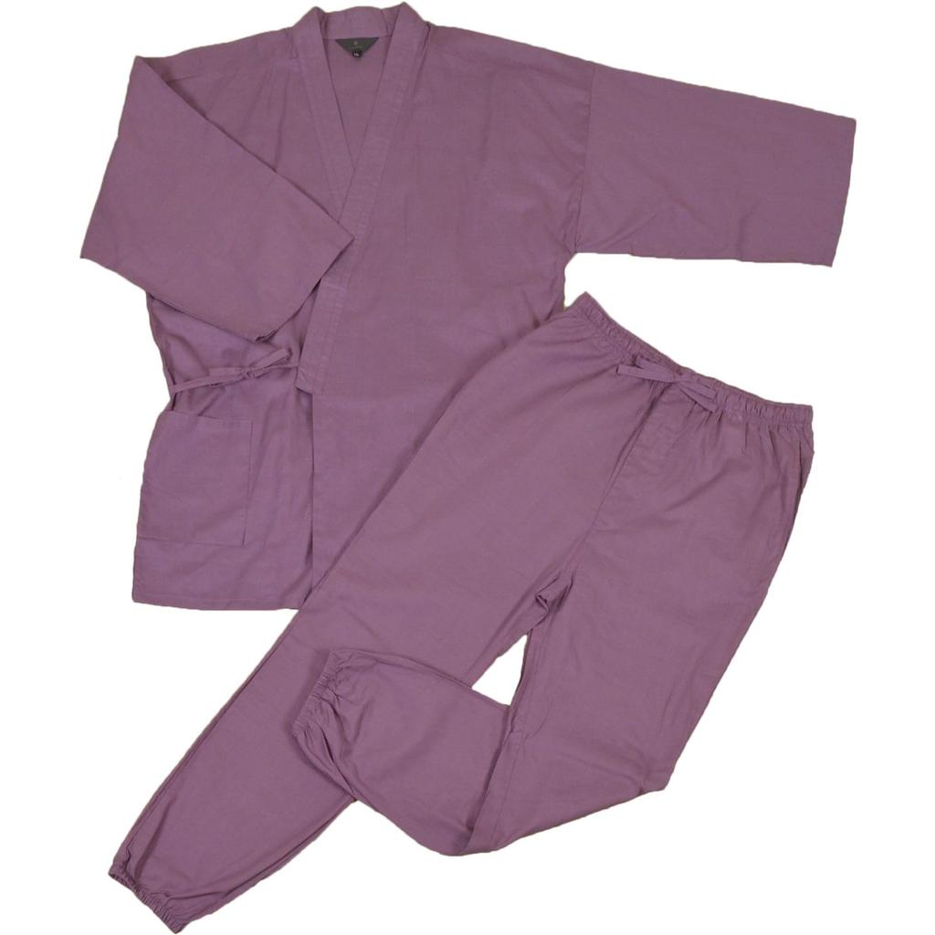 Cotton LL Summer Work Japanese 100% Samue, Thin, Size, Graphite, Purple, Men's, Gentleman, Summer, Festival, Cotton, Pants, Clothes, Nightwear,