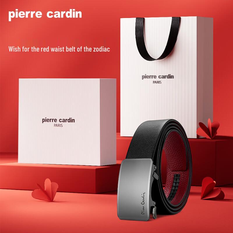 Pierre Cardin Men s Genuine Leather Red Year of the Horse Belt 125cm