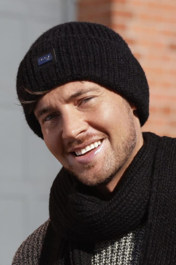 Kamea Martin Men' Set (Hat + Scarf), Black