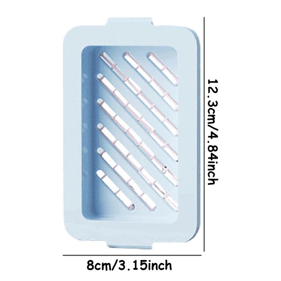 2in1 Anti-shedding Soap Storage Box with Mesh Surface Bathroom Drain Storage Box Convenient Daily Clothing Cleaning Accessories