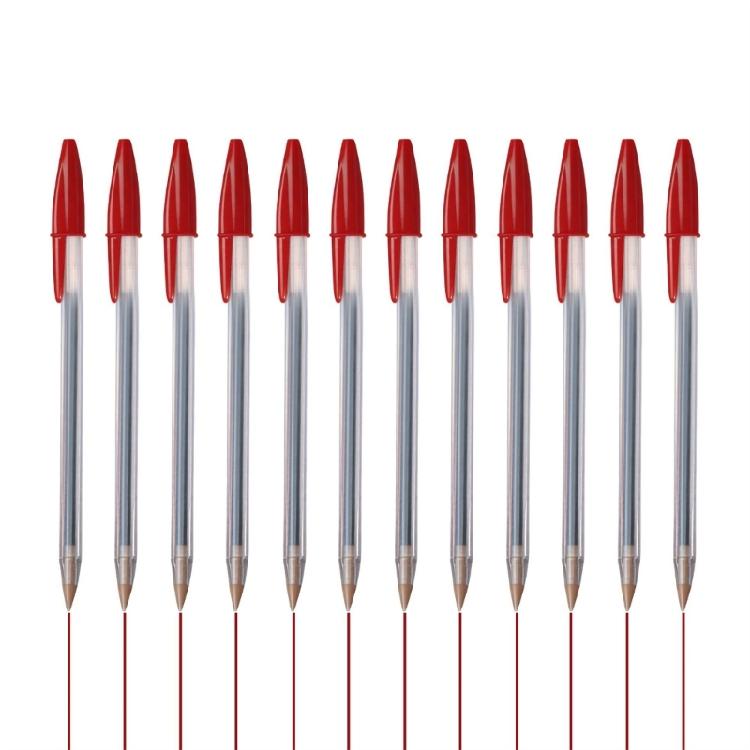 1.0mm Bold Point Ball Pen Ballpoint Pen Smooth Writing Multicolor Plastic Oil Pen for Office School Student Writing Gift