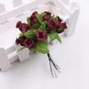 1 bukett kunstig blomst 12 rosehoder DIY Craft Home Party Bryllupsdekor