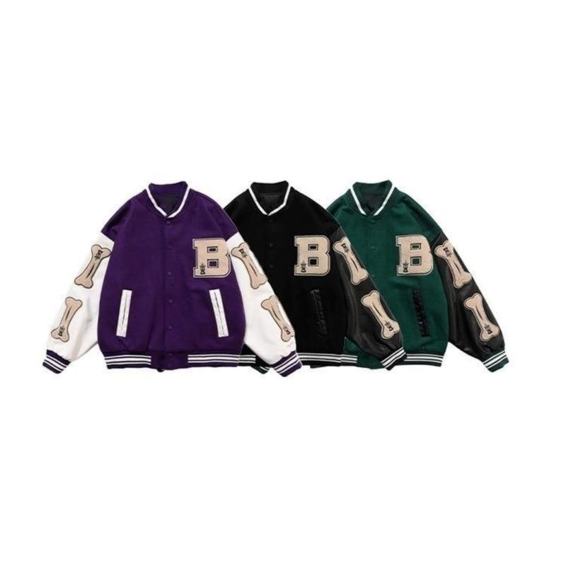 Bombacı Ceketler Kadın Ceket erkek Çift Beyzbol Ceket Sonbahar Unisex Erkek Arkadaşı Tarzı Varsity Hiphop Streetwe...