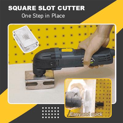 (Great home)Place Stainless Steel Square Slot Cutter For Plastic Metal Or Low-Voltage Electrical Boxes Mounting Compatible,Rectangle+Square