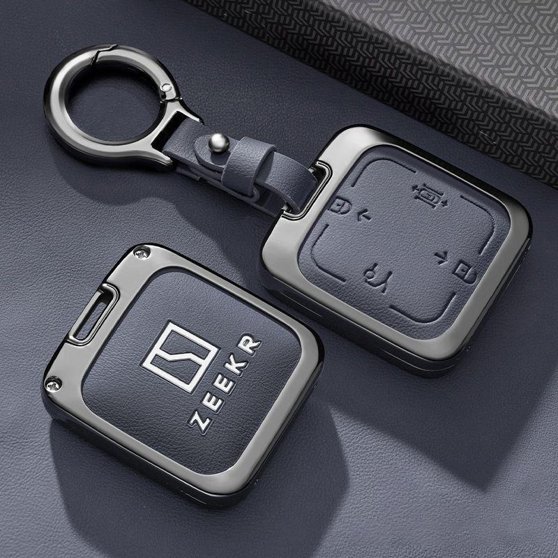 Autoschlüsselhülle Schlüsselanhänger Für Zeekr 7X Zubehör Auto-Styling Schlüsselanhänger Schutzhülle Fernbedienungsschale Gehäuse Halter Ring