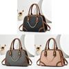 Vintage Pu Shell Shape Handbag With Zipper Pocket For Daily Use Womens Fashion