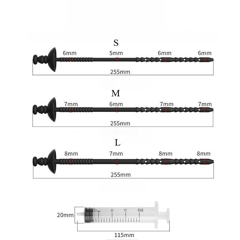 Urethra Sound Penis Plug Silicone Dilators Catheters & Sounds Set Urethral Plug Prostate Stimulator Adult Sex Toy for Men