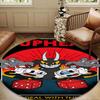 Cup-head And Mugman Adventure Round Rug for Livingroom,Bedroom, Palyroom, Chair Rug, Area Rug, Circle Carpet, Large Size Fan Christmas Gift