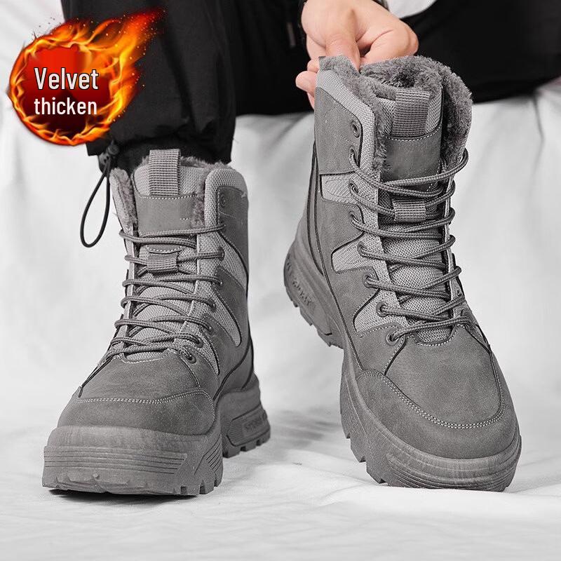 YUELIGPIN Men s Winter Snow Boots
