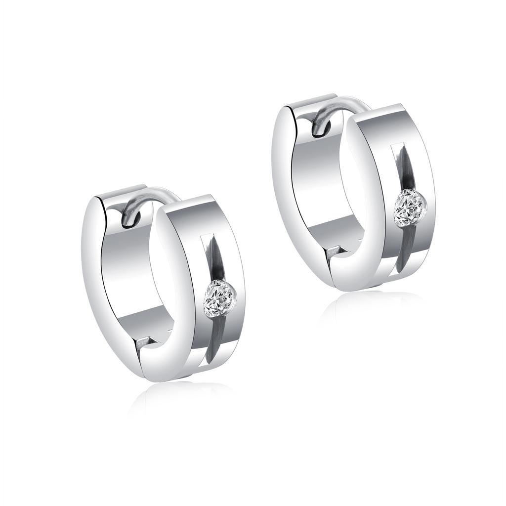 New in Trendy Minimalist Stainless Steel Hoops Ear Piercings Earrings Round for Men Woman Waterproof Vintage Jewelry Decoration