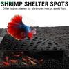 Shrimp Cav Platzsparende fächerförmige Aquariumhöhlendekoration mit 180°-Weitblick-Design