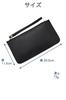 Black PU Leather with 3 Slim and Hand Perfect for Household Medicine and [wumio] Multi-Case Pockets, Design, Strap, Finance, Wallet, Book, Passport,