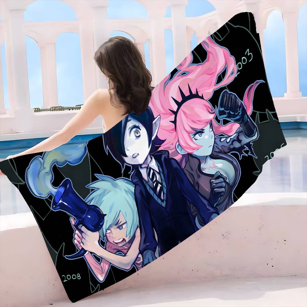 D-Devils Candy Cartoon anime Microfiber Beach Towel Absorbent Quick dry Soft Yoga Swimming Resort Mountain Climbing Towel