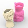 Silicone Flower Vase Molds Concrete Molds Artistic Human Figure Shape Silicone Planter Molds Succulent Planter Molds