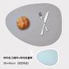 Nordic Style Tableware Pad Placemat Table Mat PU Leather Heat Insulation Non-Slip Simple Placemats Disc Coaster Placemat