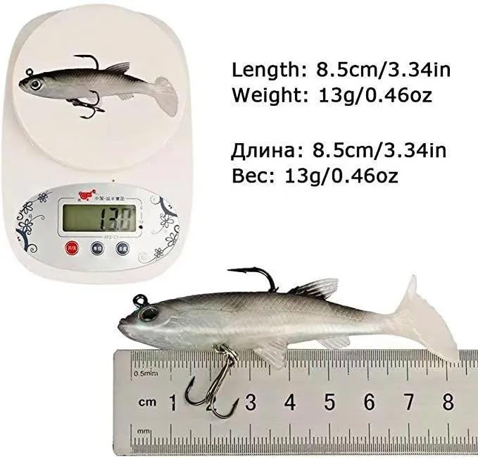 Life-Like Fishing Lure Bait Tackle Crankbait Sharp Hook Minnow Tool