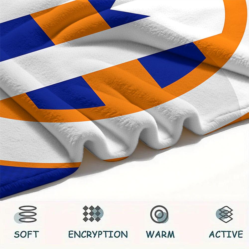 Montpellier HSC Logo FlAannel Blanket, High Quality Comfortable for All Seasons, Home Decor, Warmth and Comfort