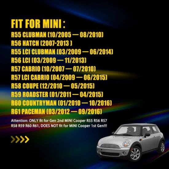 Side Light Marker Housings R56 For Hatch MINI 2007-2013 Lens Red Rear Left Right