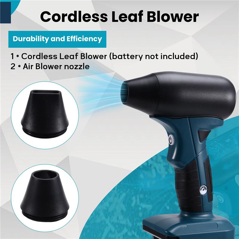 AD23-Cordless Leaf Blower Electric Jobsite Air Blower For 18V Battery Brushless Handheld Portable Violent Turbo Fan