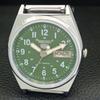 SEIKO 5 AUTOMATIC 6309A VINTAGE REFURBISHED JAPAN MENS GREEN WATCH a441746-1