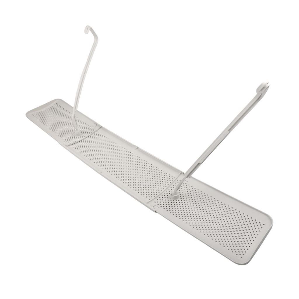 Wall Mounted Air Deflector For Air Conditioning With Adjustable Retractable Baffle To Reduce Direct Cold Air Exposure