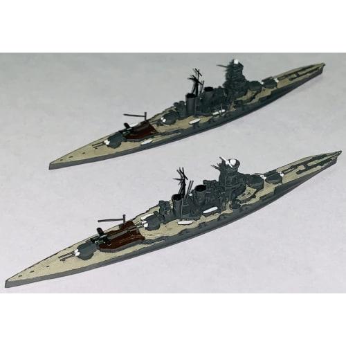 HMA 1/2000 Japanese Navy 11th Squadron Set (Battleship Hiei & Kirishima) Resin Kit, Molded Color