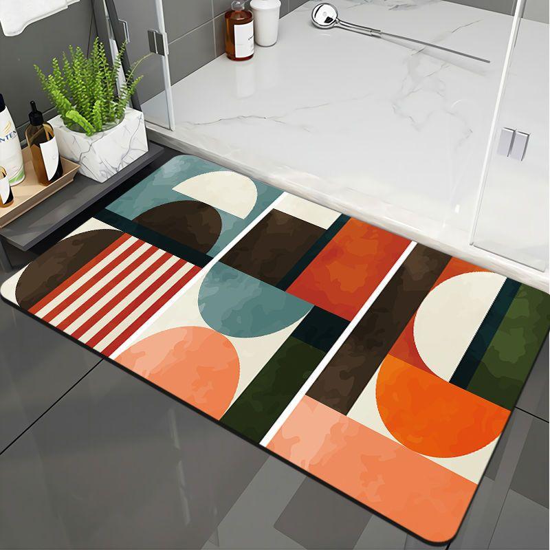 Weiche Kieselgur-Fußmatte Toilette Küche Türvorleger rutschfest wasserabsorbierend verschleißfest schnelltrocknend Toilette Badezimmer Türvorleger