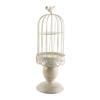Candle Holder White Vintage Bird Cage Type Carved Candlelight Stand Table Decoration for Banquet Dinning Party