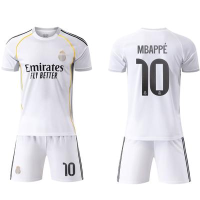 25-26 Royal M Home Court White No. 10 Football Jersey Children'S Jersey Children'S Clothing Adult Size 14-3Xl