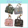 Stylish Mini Bag Keychain With Fabric Material For Fashionable Commuters