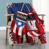Gloves1 Customize Your Name Blanket Lightweight Customizable Blanket Ultra-Soft Throw For Nap Sofa Chair Seaside All-Season Use