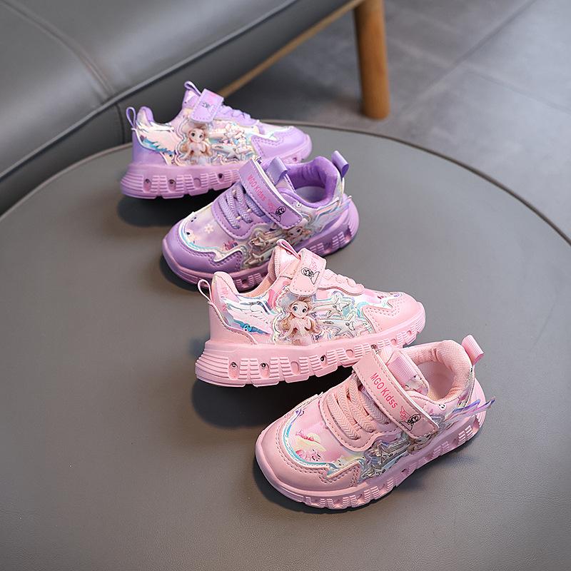Pantofi pentru fete la modă, la modă, versatil, pantofi pentru copii, confort, respirație, pantofi pentru fete, desene animate, simplu, prințesă, pantofi ocazional, pantofi
