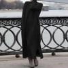 2023 Autumn Plus Size Lace Knit Fleece Sweatshirt Dress