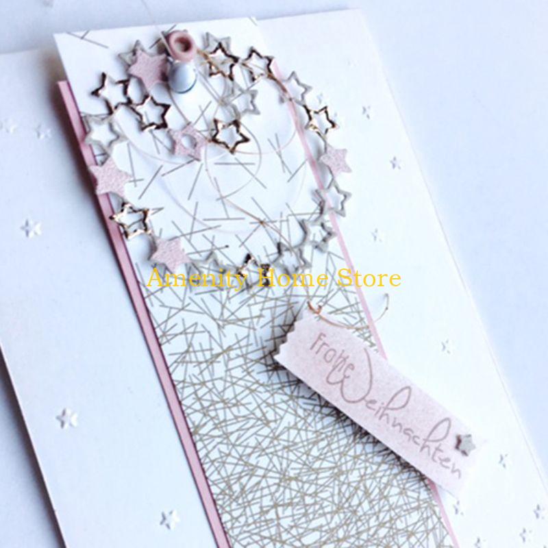F26C Circle Star Metal Cutting Dies Stencil DIY Scrapbooking Album Stamp Paper Card E
