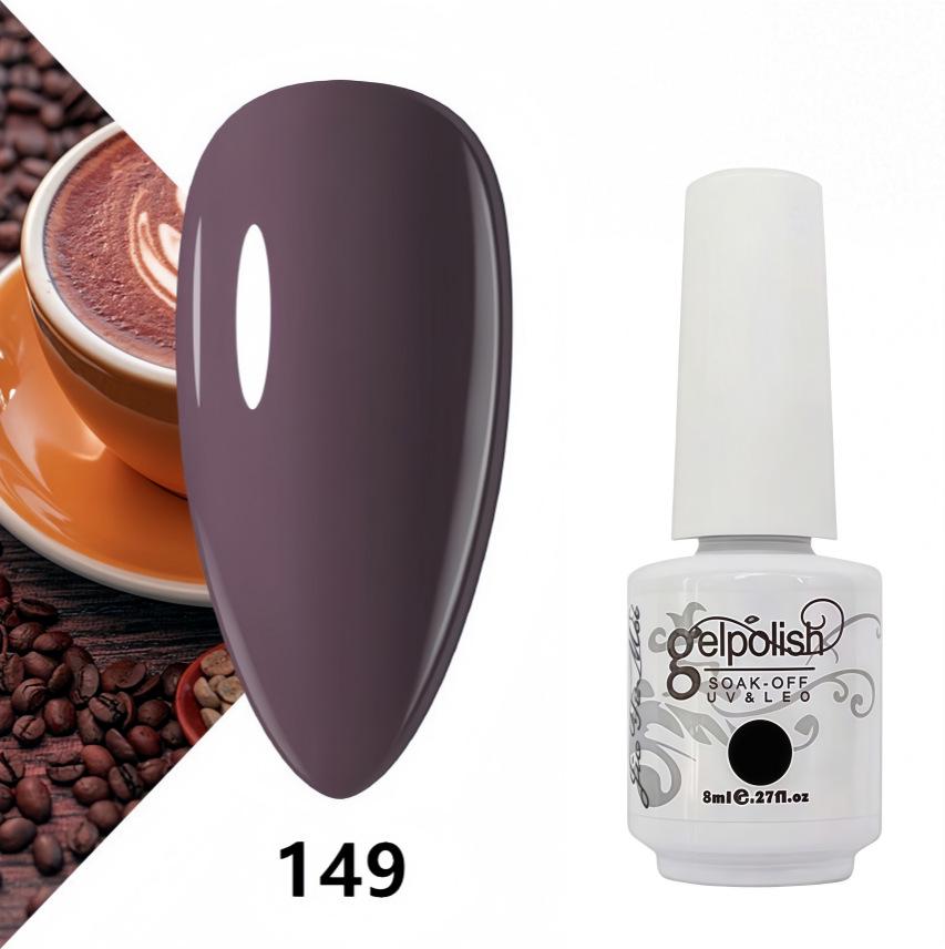 Amber Gel Polish Set: Gel Polish Manicure Kit with Whitening, Base Coat, and Sealer.