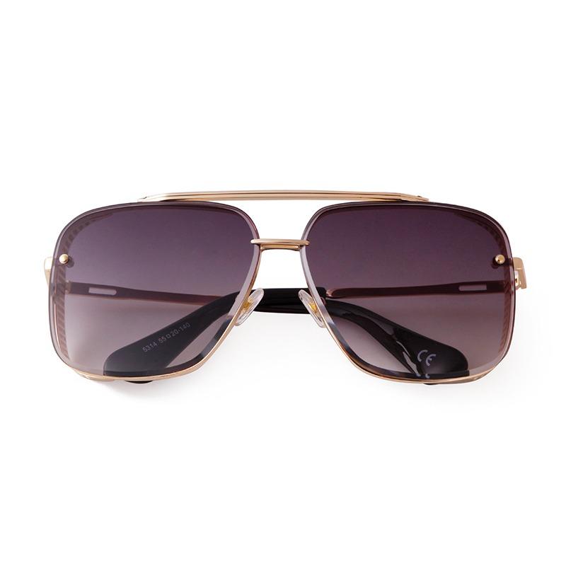 

Ретро Мода Металл Панк Солнцезащитные очки Женские Мужские Дизайнерские Винтажные С Плоским Верхом Авиаторы Солнцезащитные очки UV400 Lentes Hombre S5314