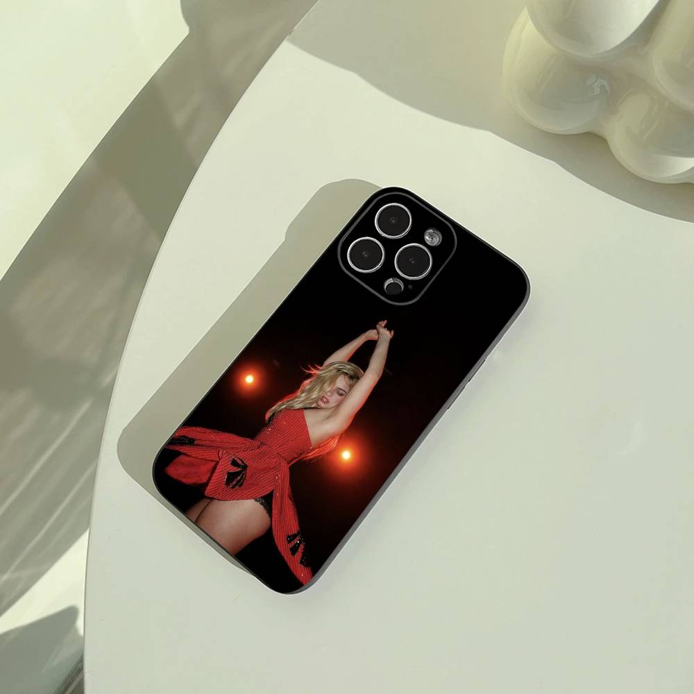 Addison- Rae Phone Case For iPhone 17,16,15,14,13,12,11 Pro Max, Lightweight and practical Soft Black Cover