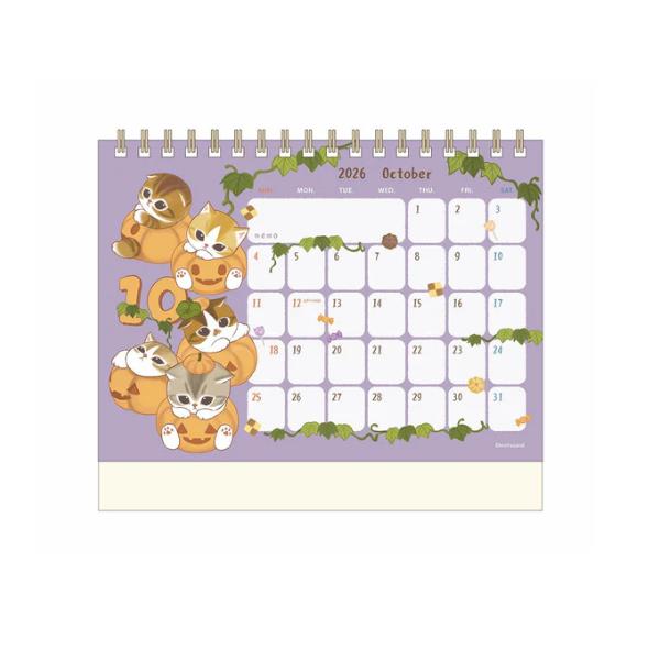 Mofusand 2026 Schreibtischkalender ( Inklusive Mini-Aufkleber ) Japan NEU