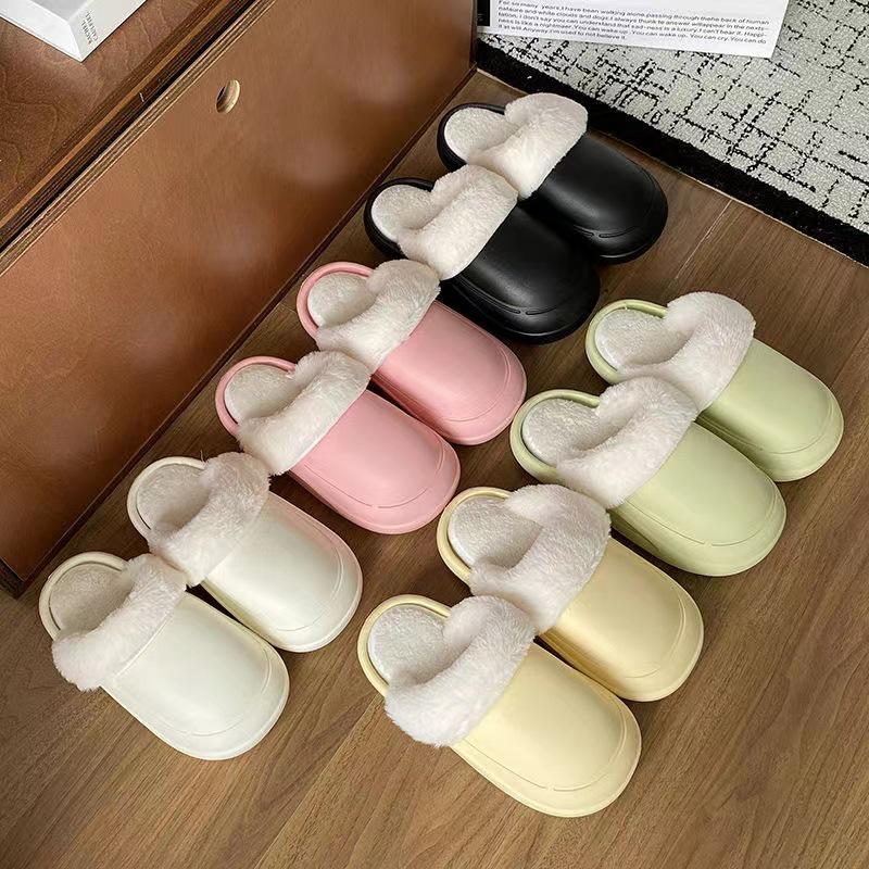 Unisex Winter Cotton Slippers: Detachable, Washable, Non-Slip, Fashionable & Warm - Perfect for Home & Casual Outings.