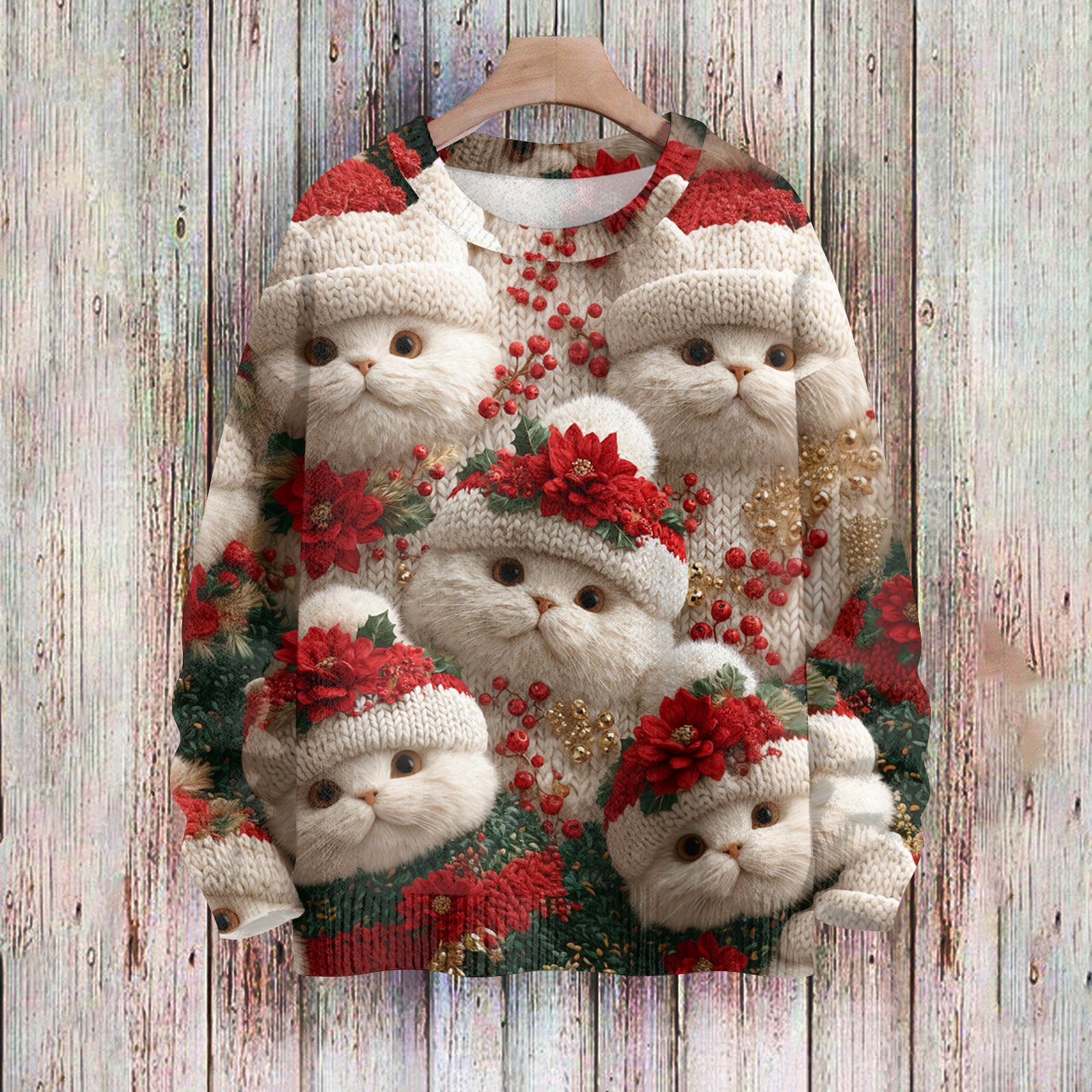 

Christmas Sweatshirts For Women Knit Sweater Cute Shirt Fall Crewneck Pullover Tops XL