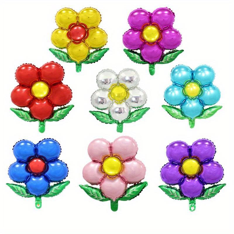 10Pcs 18Inch Flower Foil Balloons Leaf Flower Baloon Birthday Party Wedding Decorations Party Suplies