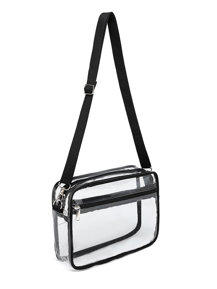Transparent PVC Crossbody Travel Bag – Lightweight for Beach and Outings